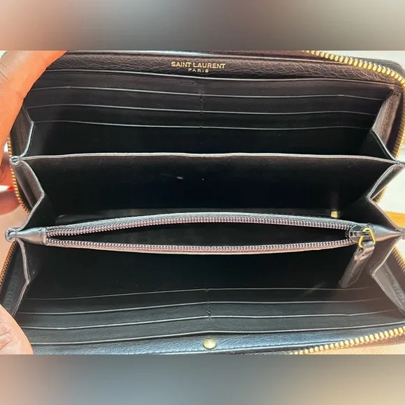 Yves Saint Laurent Ligne Y Leather Wallet - Picture 7 of 10